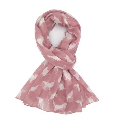 M&K Collection Scarve Cats pink