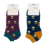 Trainer Mens Socks Bamboo Frogs navy