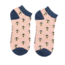 Trainer Socks Bamboo Honey Bees dusky pink