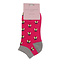 Trainer Socks Bamboo Honey Bees hot pink