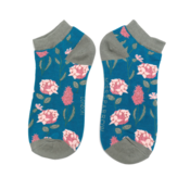 Miss Sparrow Trainer Socks Bamboo Botany teal