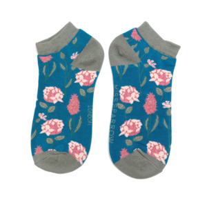 Miss Sparrow Trainer Socken Bamboo Botany teal