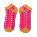 Miss Sparrow Trainer Socken Bamboo Hearts hot pink