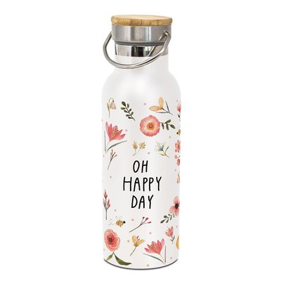 Paperproducts Design Edelstahl-Flasche Oh Happy Day
