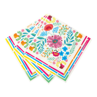 Talking Tables Paper Napkins Eco Boho Floral 20-Pack