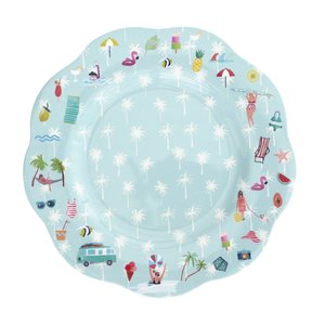 Overbeck and Friends Melamine plate Beachlife large