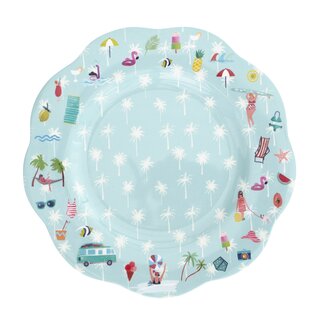 Overbeck and Friends Melamin Teller Beachlife large