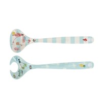 Overbeck and Friends Melamine salad servers Beach Life