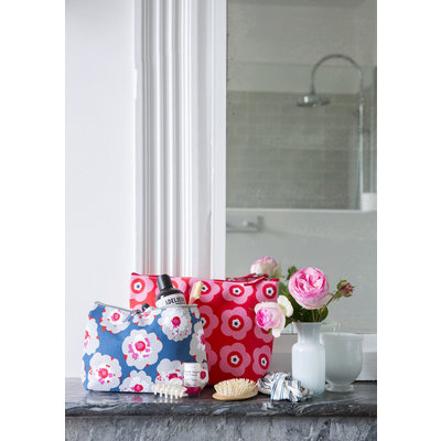 Overbeck and Friends Kostmetiktasche Lilly blue/grey small