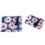 Canvas Pouches Lilly blue/grey Set of 2