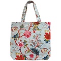 Powell Craft Canvas Bag XL Exotic Flower blue