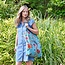 Canvas Bag XL Exotic Flower teal
