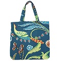 Powell Craft Canvas Bag XL Exotic Bird blue