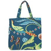 Powell Craft Canvas Bag XL Exotic Bird blue