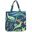 Canvas Bag XL Exotic Bird blue