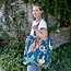 Canvas Bag XL Exotic Bird blue