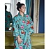 Powell Craft Dressing gown Exotic Bird teal