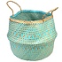 Rex London Basket Seagrass Large turquoise