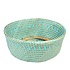 Rex London Basket Seagrass Large turquoise