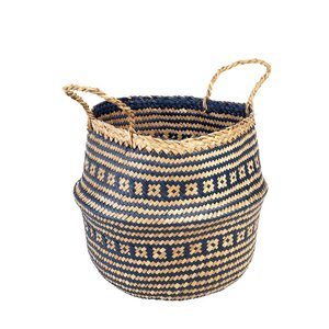 Rex London Basket Seagrass Small navy