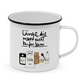 Paperproducts Design Emaille Becher Happy Dinge