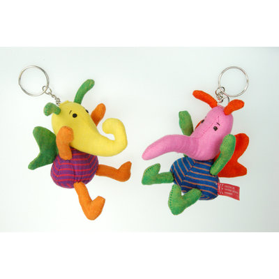 Key ring Bees assorti