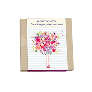 Otter House Notecard Pack Square Pretty Flowers