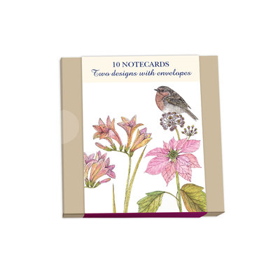 Otter House Notecard Pack Square Robin & Blue Tit