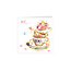 Notecard Pack Square Teacups & Herbs