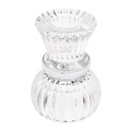 Rex London Candleholder Glass Doubel Ended clear