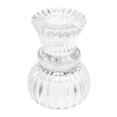 Rex London Candleholder Glass Doubel Ended clear