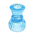 Rex London Candleholder Glass Doubel Ended blue