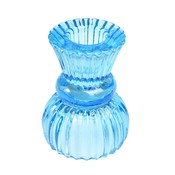 Rex London Candleholder Glass Doubel Ended blue