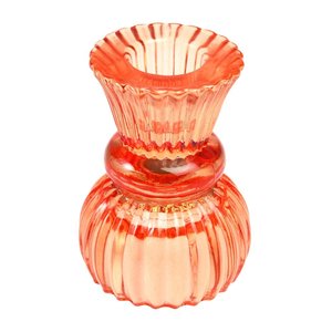 Rex London Candleholder Glass Doubel Ended orange