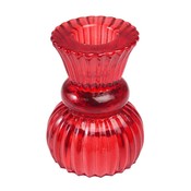 Rex London Candleholder Glass Doubel Ended red