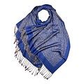 M&K Collection Schal Pashimina Paisley royal blue