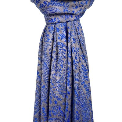 M&K Collection Schal Pashimina Paisley royal blue