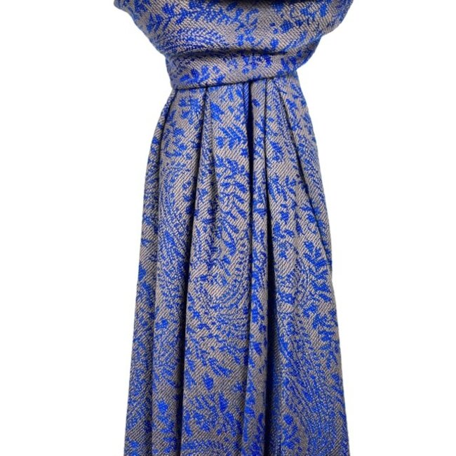 Schal Pashimina Paisley royal blue