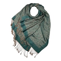 M&K Collection Schal Pashimina Paisley teal