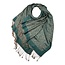 Schal Pashimina Paisley teal