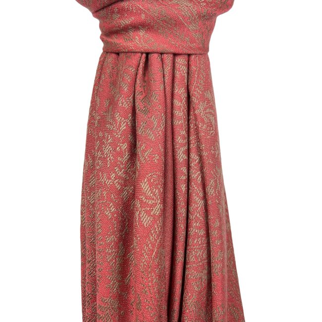 Scarf Pashimina Paisley coral