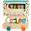 Rex London Wooden Bus Colourful Creatures