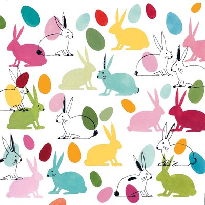 Paperproducts Design Paper Napkins Rabbits & Eggs
