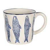 Clayre & Eef Becher Fish blue