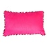 Rex London Velvet pillow with pompoms pink