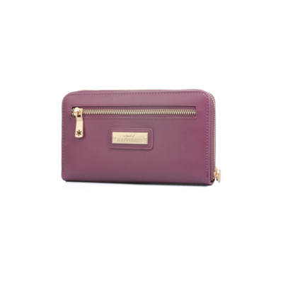Spark of Happiness Wallet Solid Colour  berry