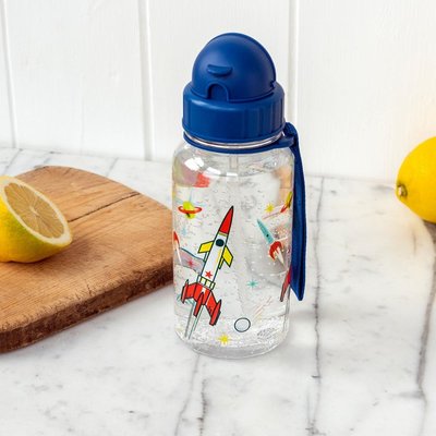 Rex London Kids Water Bottle Clear Space