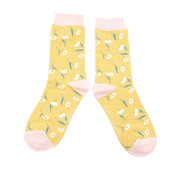 Miss Sparrow Socken Bamboo Daisies yellow