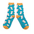 Miss Sparrow Socken Bamboo Funky Owls teal