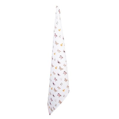 Clayre & Eef Tea towel Butterflies